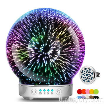 Glass ultrasonic cool mist aroma oil diffuser